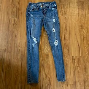 Old Navy Rockstar ripped jeans, size 2